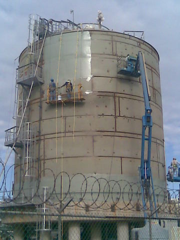APLICACION DE PINTURA A TANQUE EXTERIOR