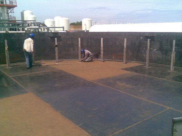 FABRICACION DE PISO NUEVO TANQUE EXTERIOR